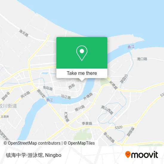 镇海中学-游泳馆 map