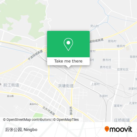 后张公园 map