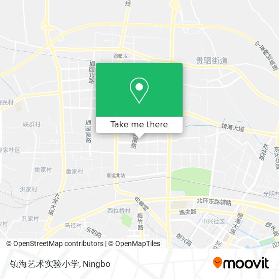 镇海艺术实验小学 map