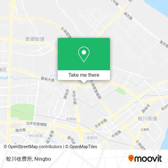 蛟川收费所 map