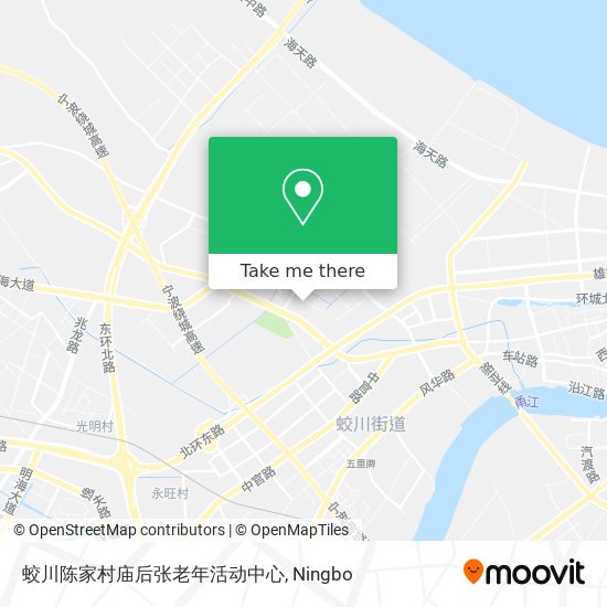 蛟川陈家村庙后张老年活动中心 map