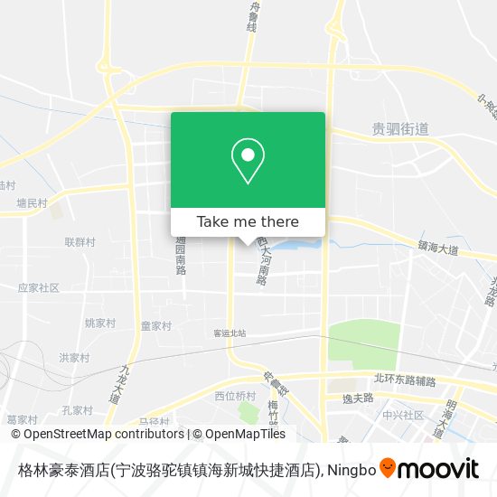 格林豪泰酒店(宁波骆驼镇镇海新城快捷酒店) map