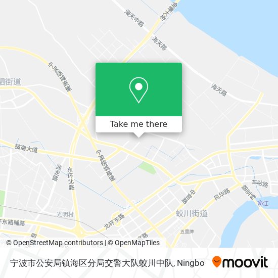 宁波市公安局镇海区分局交警大队蛟川中队 map