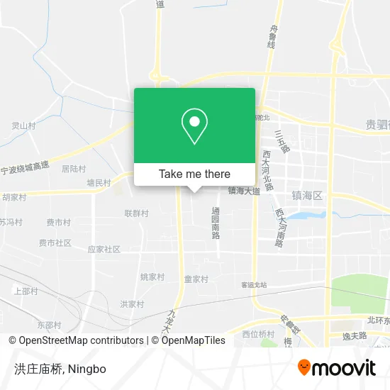 洪庄庙桥 map