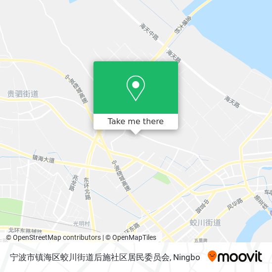 宁波市镇海区蛟川街道后施社区居民委员会 map