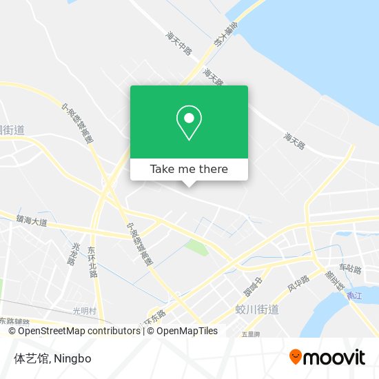 体艺馆 map
