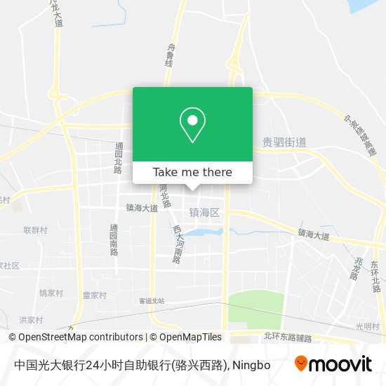 中国光大银行24小时自助银行(骆兴西路) map