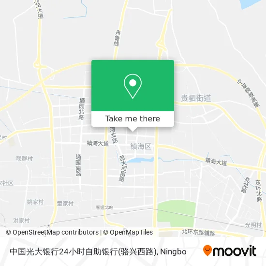 中国光大银行24小时自助银行(骆兴西路) map