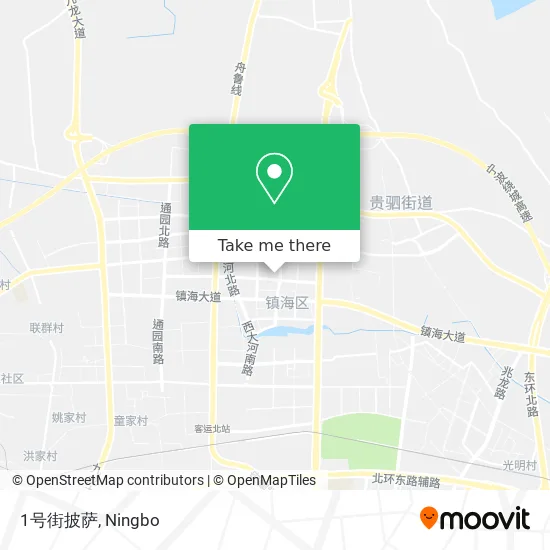 1号街披萨 map