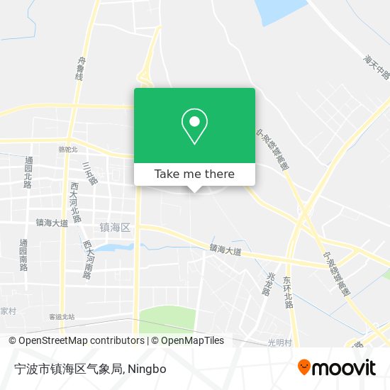 宁波市镇海区气象局 map