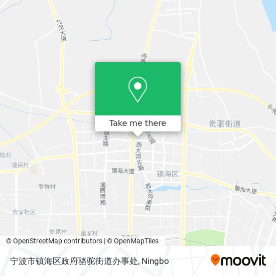 宁波市镇海区政府骆驼街道办事处 map