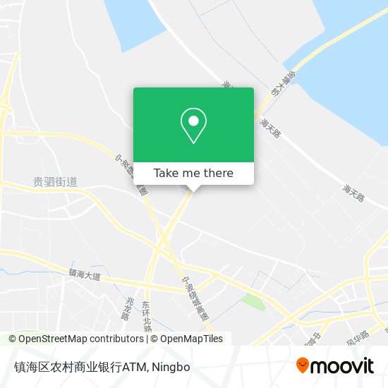 镇海区农村商业银行ATM map