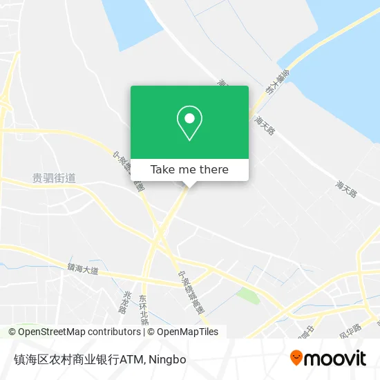 镇海区农村商业银行ATM map