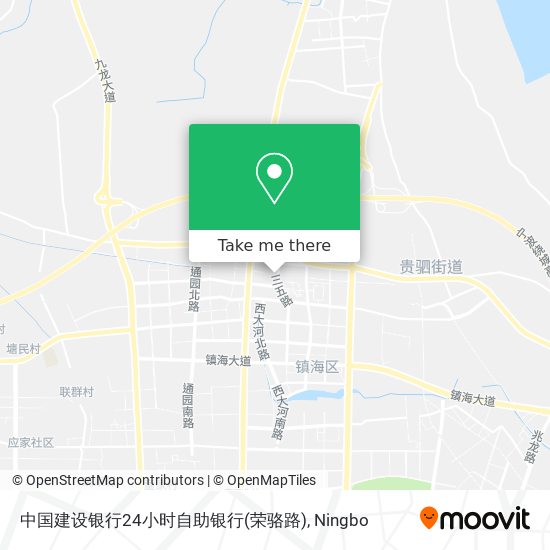 中国建设银行24小时自助银行(荣骆路) map