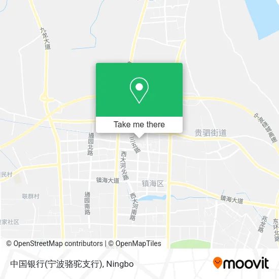 中国银行(宁波骆驼支行) map