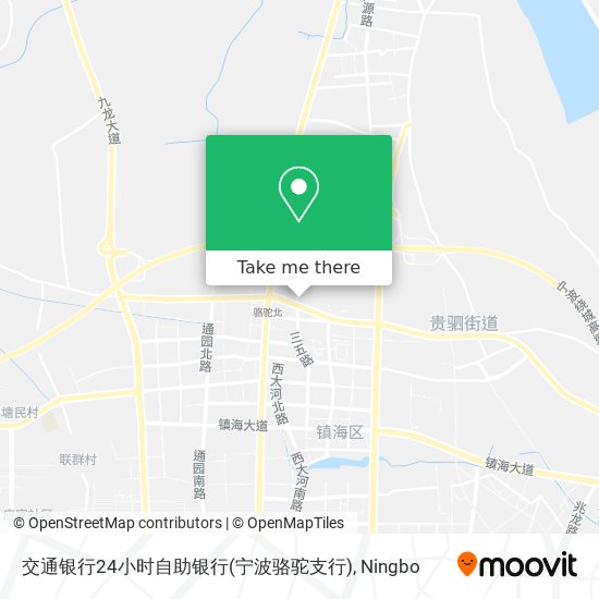 交通银行24小时自助银行(宁波骆驼支行) map