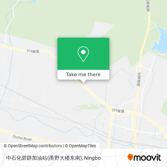 中石化碧辟加油站(甬野大楼东南) map