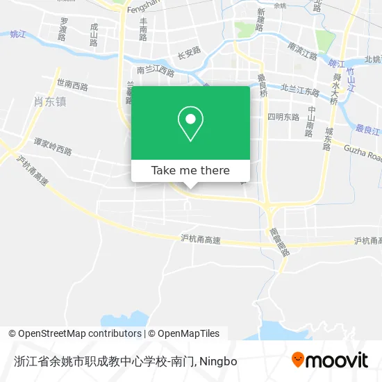 浙江省余姚市职成教中心学校-南门 map