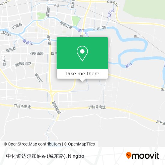 中化道达尔加油站(城东路) map