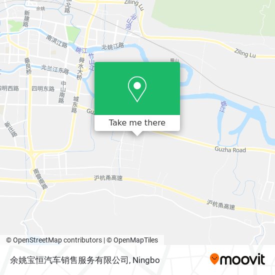余姚宝恒汽车销售服务有限公司 map