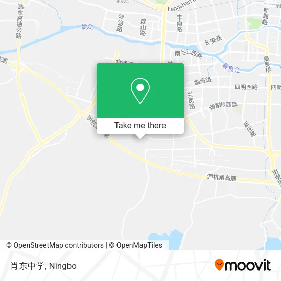 肖东中学 map