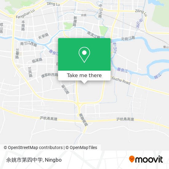 余姚市第四中学 map