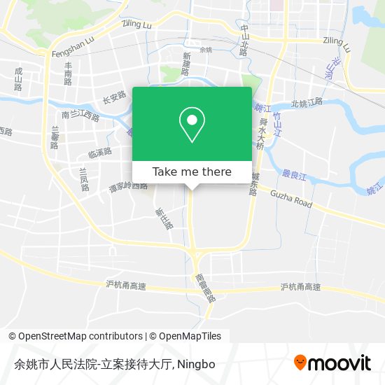 余姚市人民法院-立案接待大厅 map