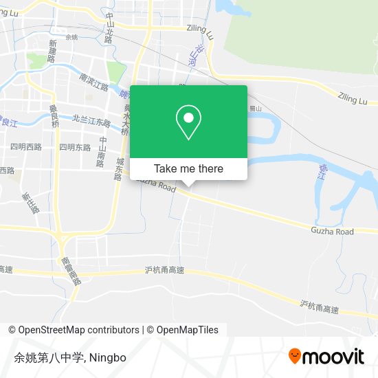 余姚第八中学 map