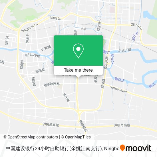 中国建设银行24小时自助银行(余姚江南支行) map