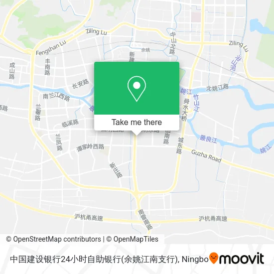 中国建设银行24小时自助银行(余姚江南支行) map