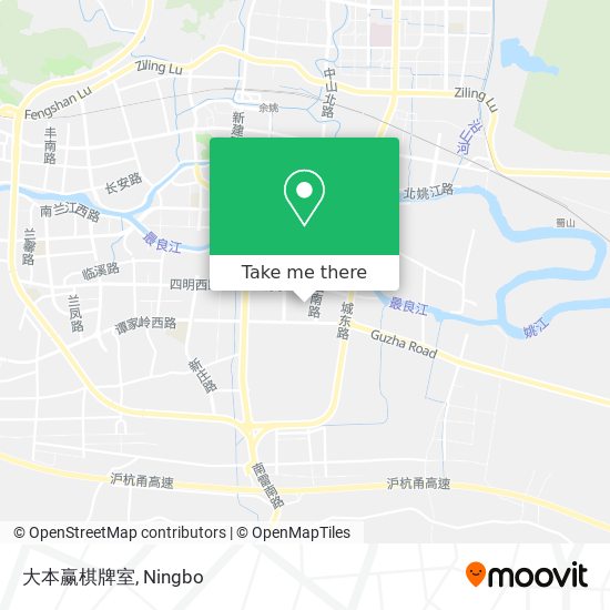 大本赢棋牌室 map