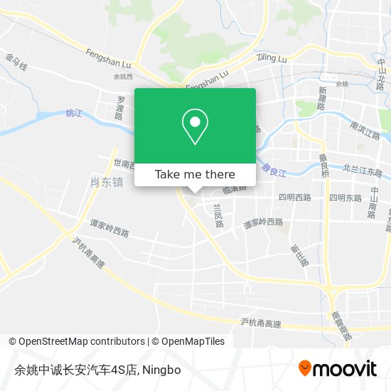 余姚中诚长安汽车4S店 map