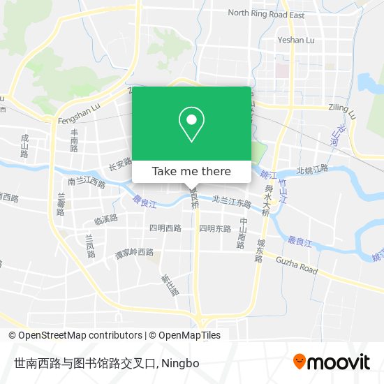 世南西路与图书馆路交叉口 map