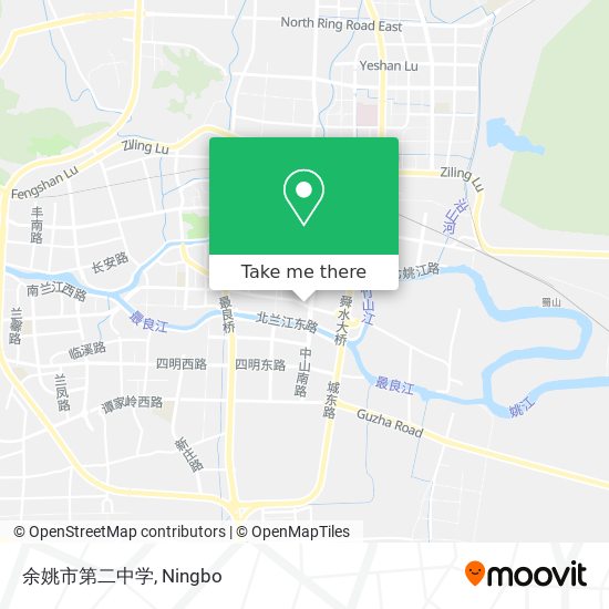 余姚市第二中学 map