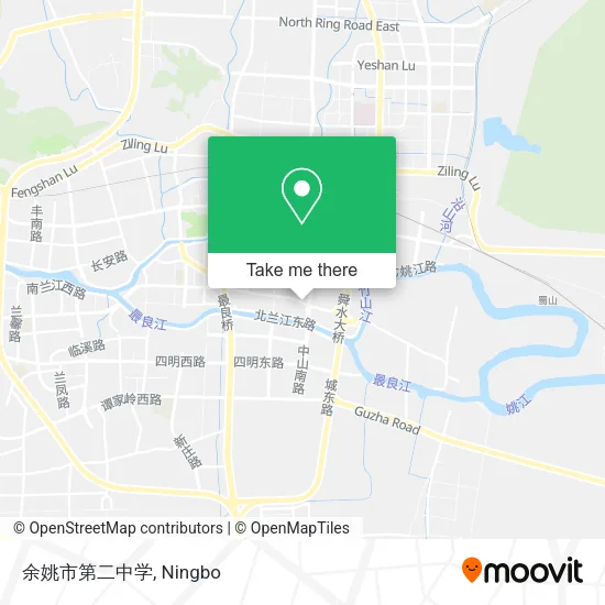 余姚市第二中学 map