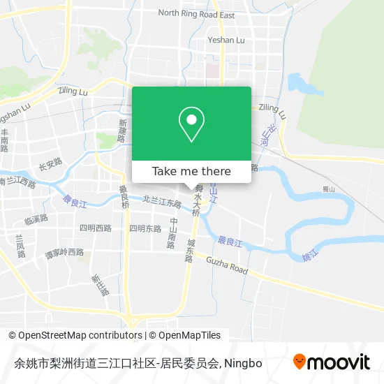 余姚市梨洲街道三江口社区-居民委员会 map