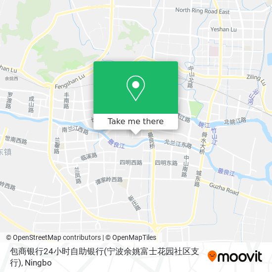 包商银行24小时自助银行(宁波余姚富士花园社区支行) map