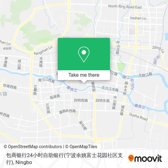 包商银行24小时自助银行(宁波余姚富士花园社区支行) map