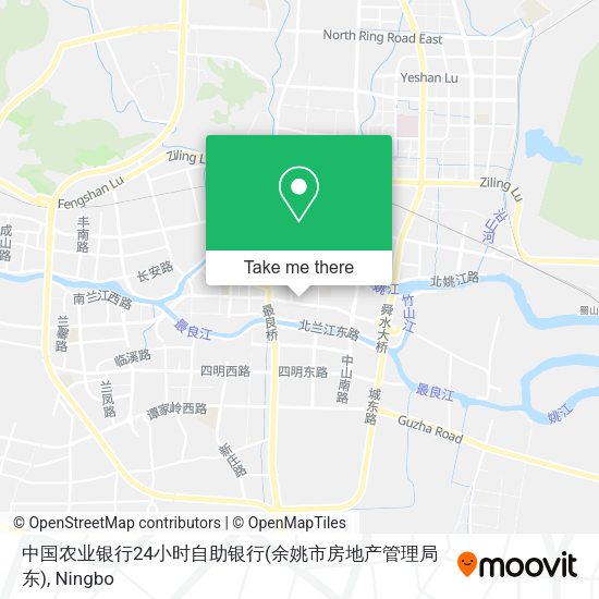 中国农业银行24小时自助银行(余姚市房地产管理局东) map