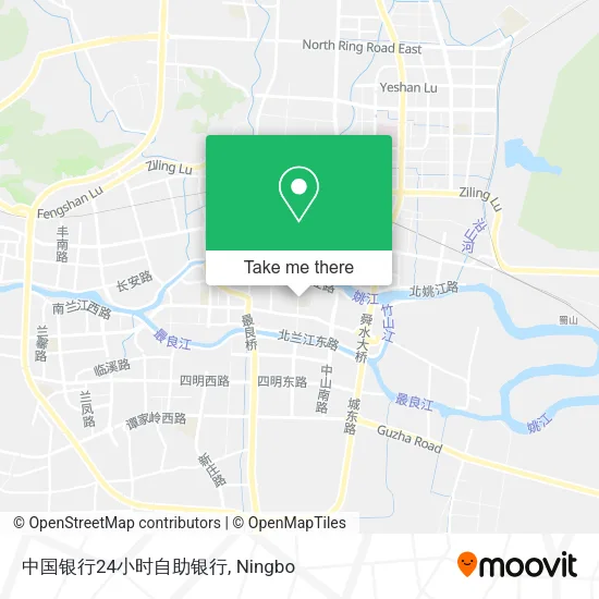 中国银行24小时自助银行 map