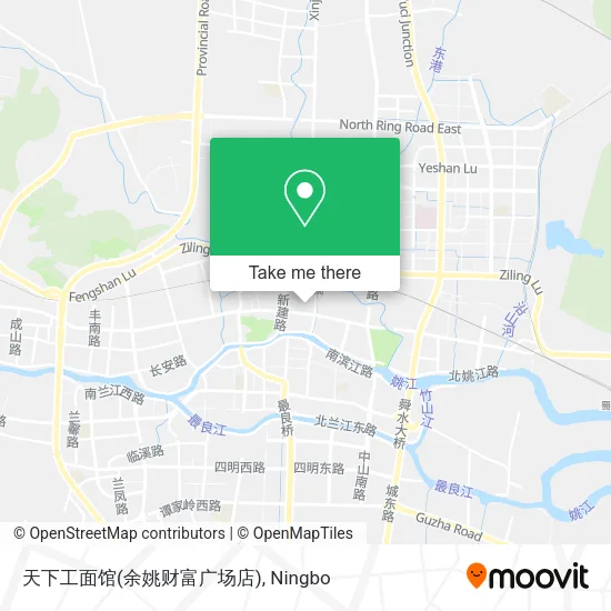 天下工面馆(余姚财富广场店) map
