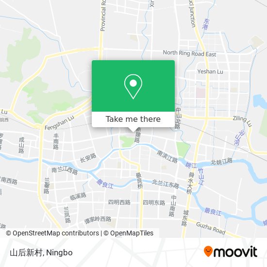 山后新村 map