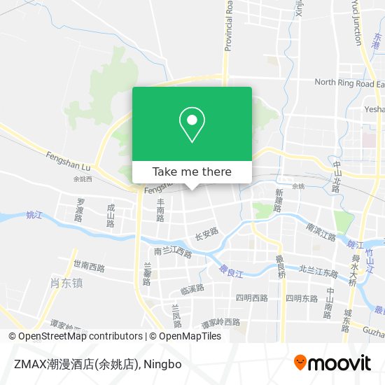 ZMAX潮漫酒店(余姚店) map