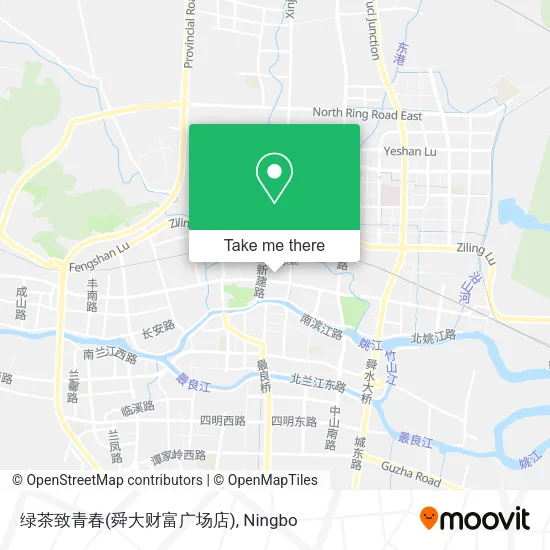 绿茶致青春(舜大财富广场店) map