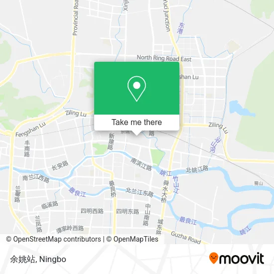 余姚站 map