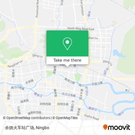 余姚火车站广场 map