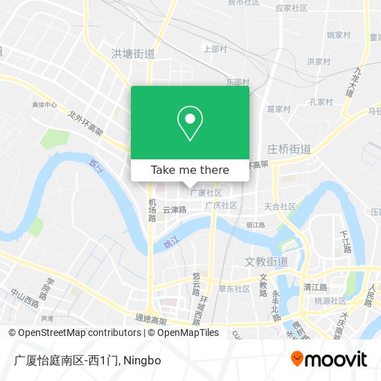 广厦怡庭南区-西1门 map