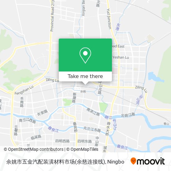 余姚市五金汽配装潢材料市场(余慈连接线) map