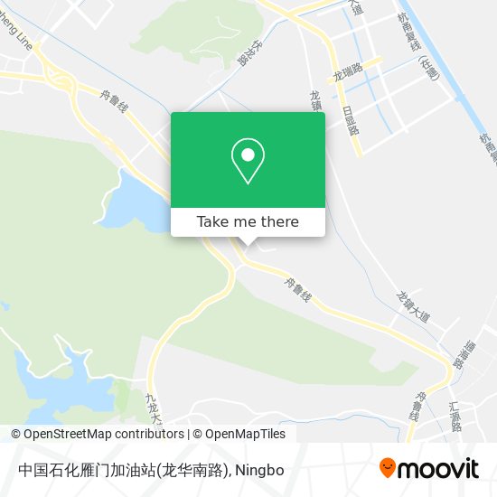 中国石化雁门加油站(龙华南路) map