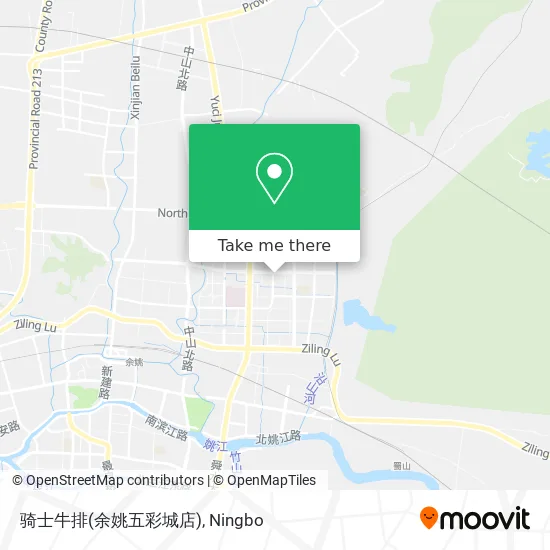 骑士牛排(余姚五彩城店) map